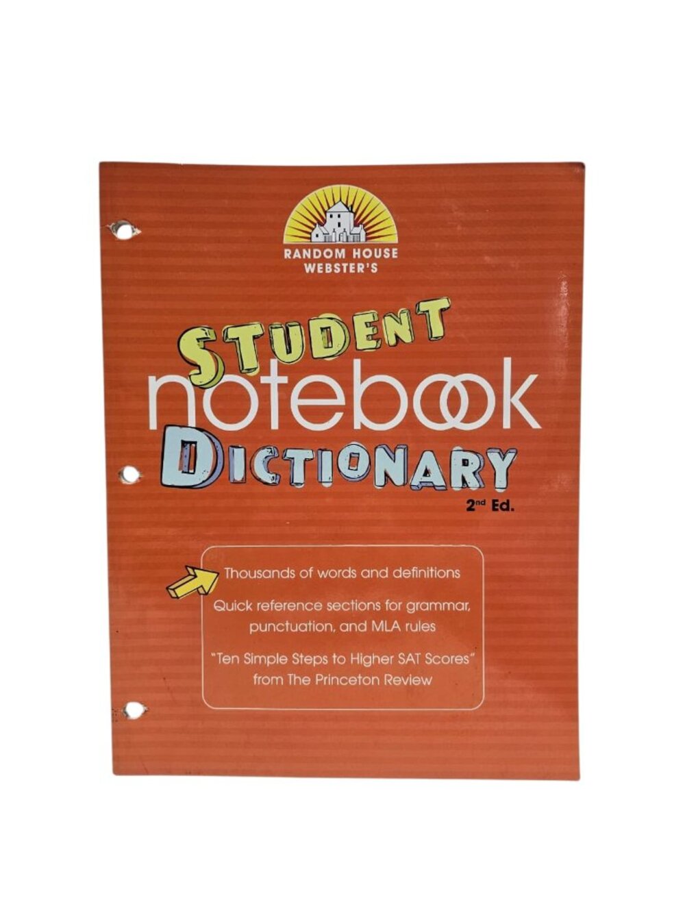 Random House Webster's Student Notebook Dictionary 2nd Ed.